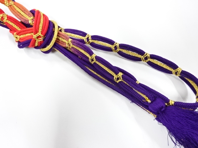 正絹　手組帯締め